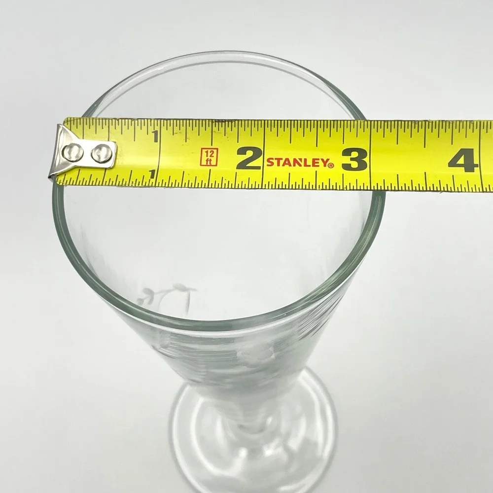 Vtg Princess House Heritage Crystal Pilsner Glass 7.5